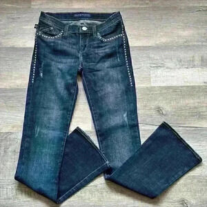Rock & Republic Womens Jeans Kasandra Studded Boot Cut Jeans Women’s Size 2 EUC